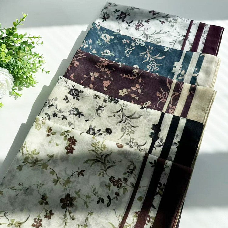 Amara Floral Cotton Scarf