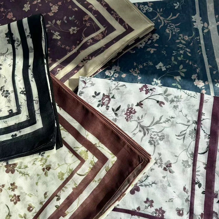 Amara Floral Cotton Scarf