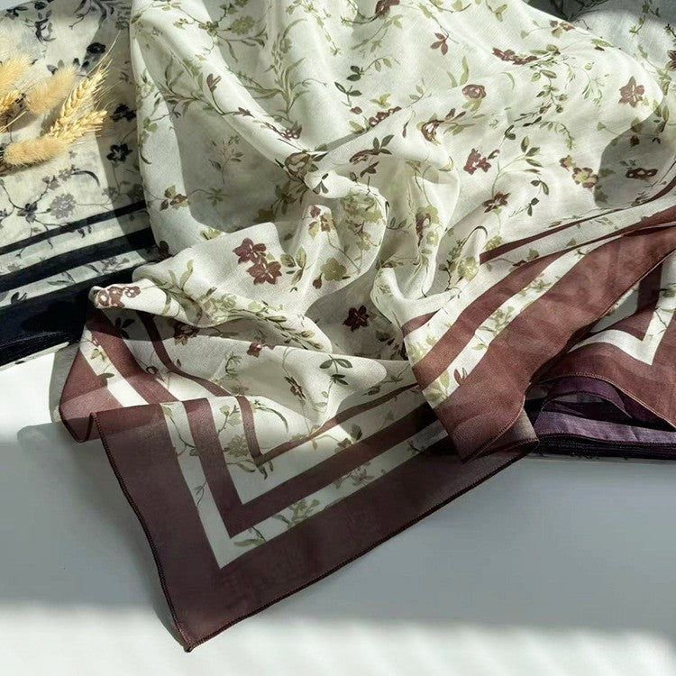 Amara Floral Cotton Scarf