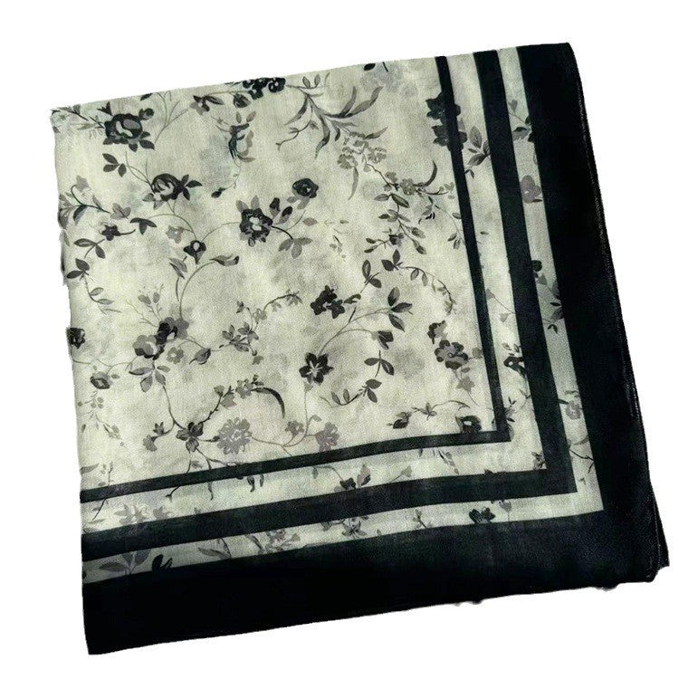 Amara Floral Cotton Scarf
