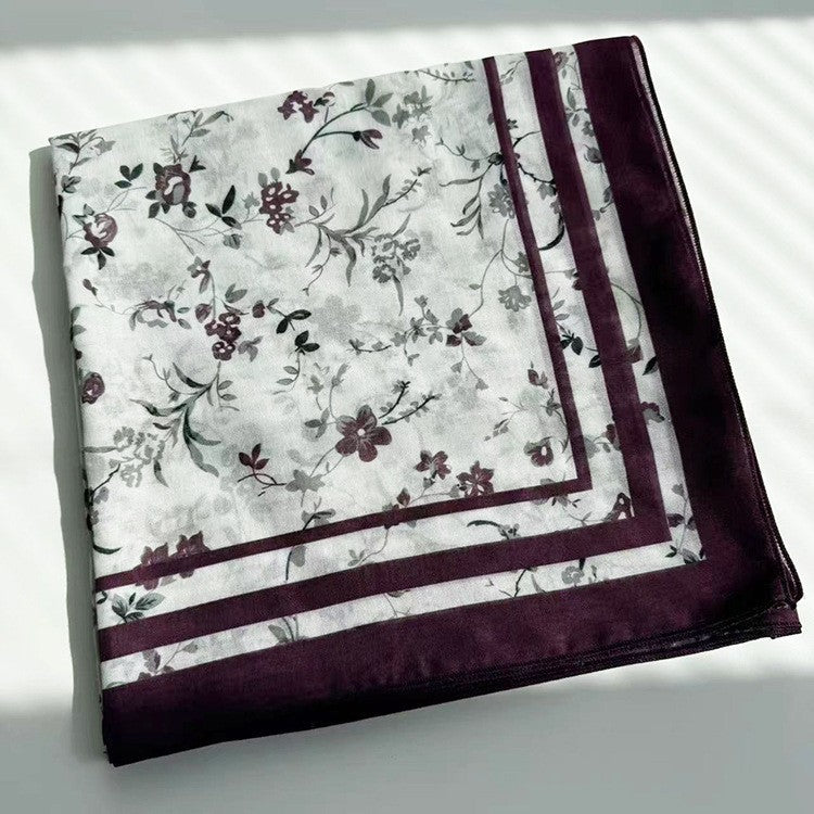 Amara Floral Cotton Scarf