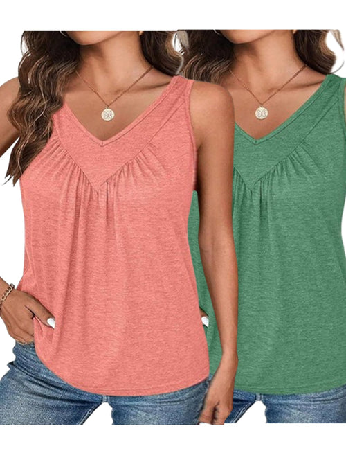 Amelie V-Neck Sleeveless Set