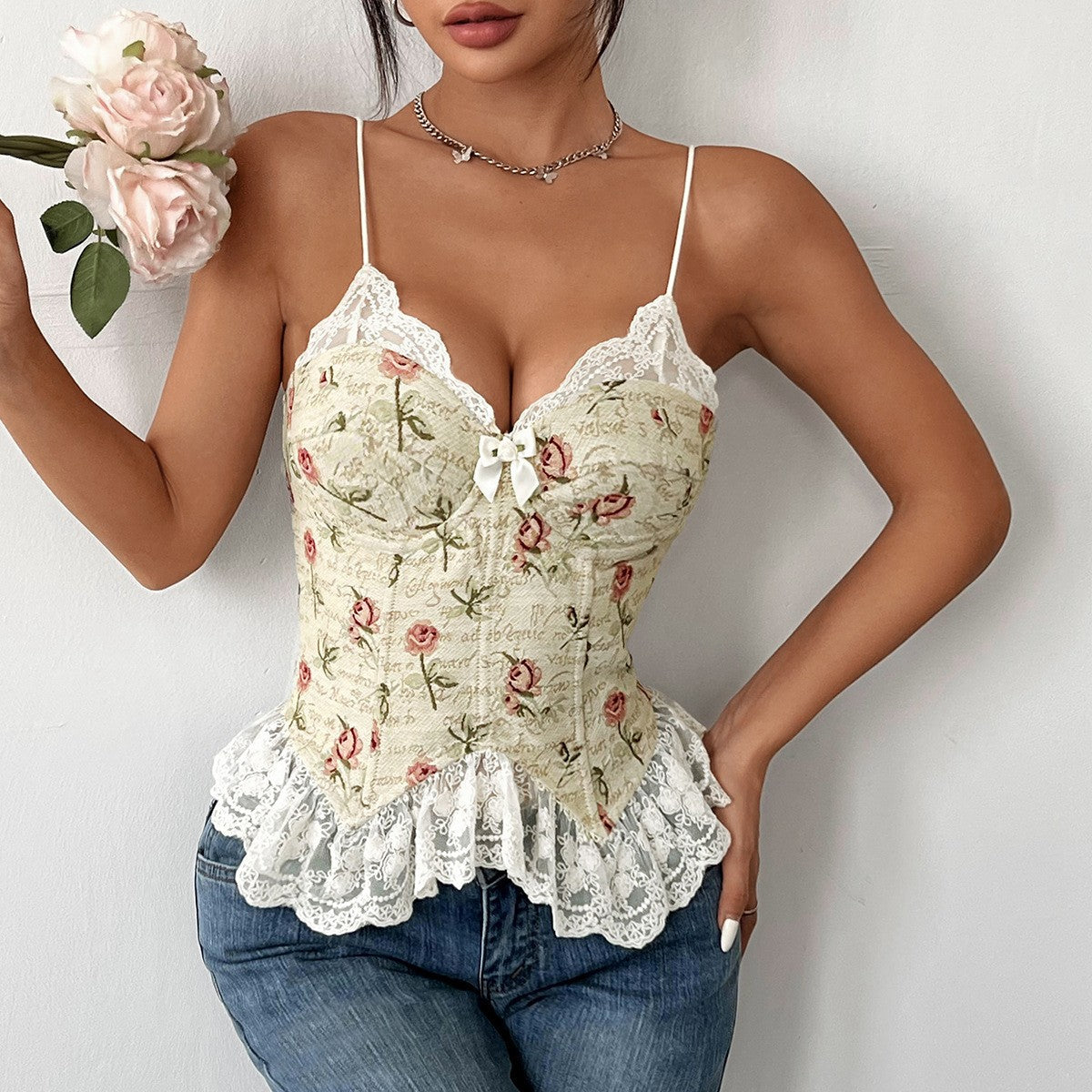 Celeste Lace Jacquard Camisole