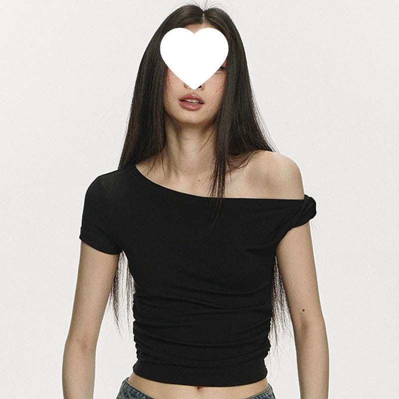 Elara Cotton Slim Crop Tee