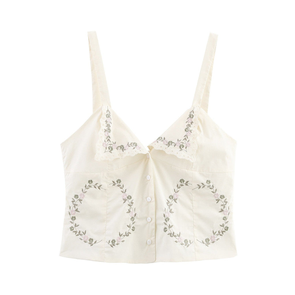Isolde Embroidered Sling Top