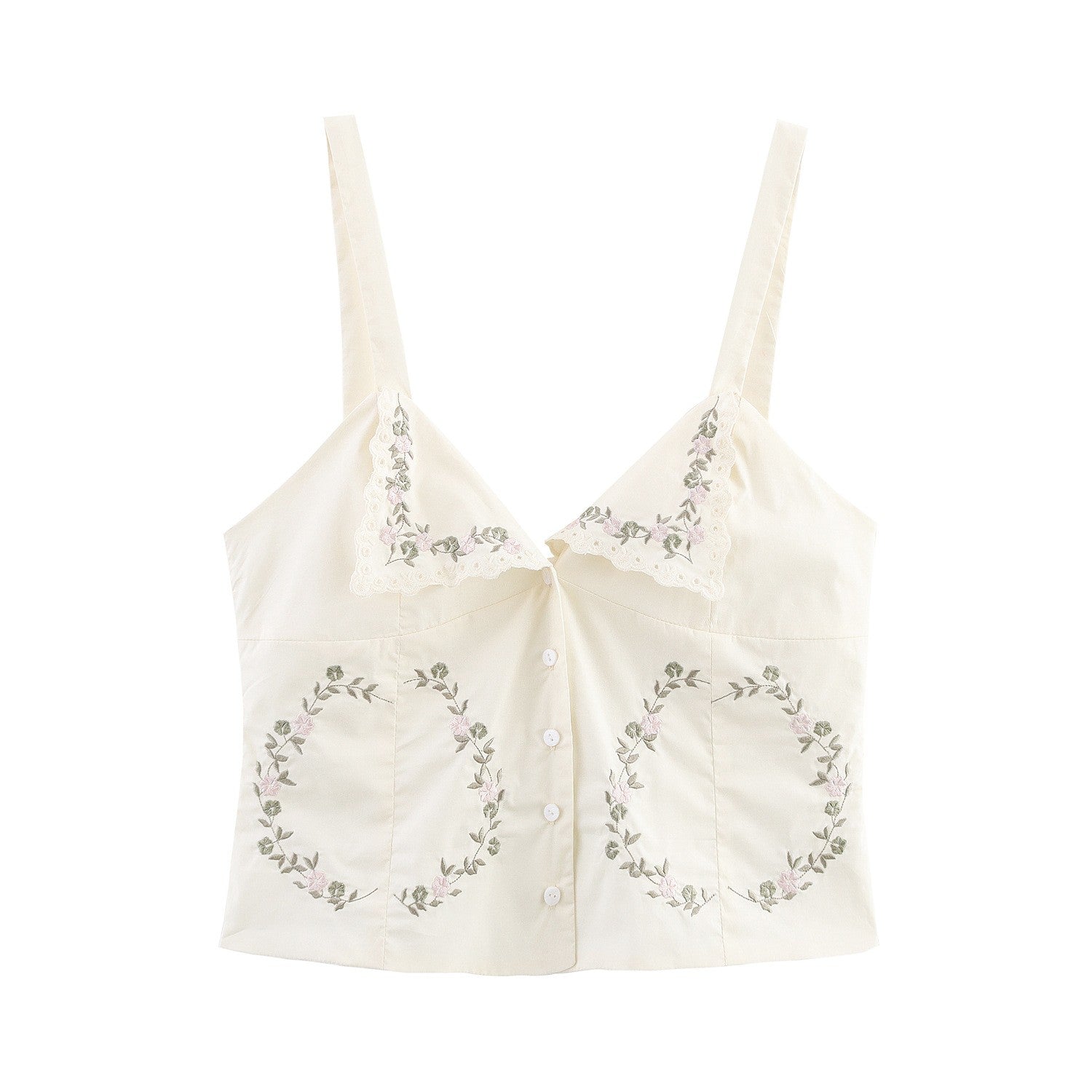Isolde Embroidered Sling Top