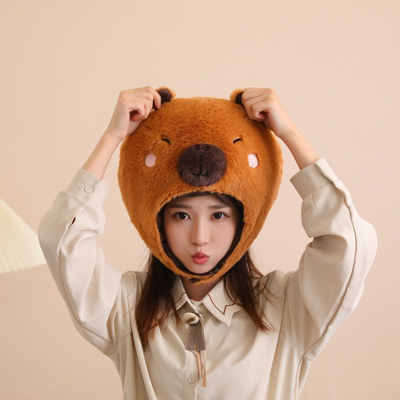 Koya Capybara Plush Hat