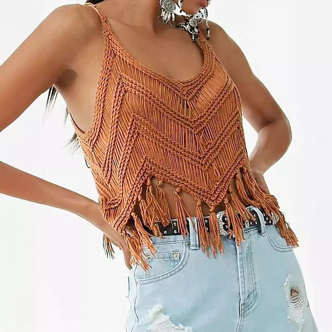 Lyra Knit Tassel Pullover