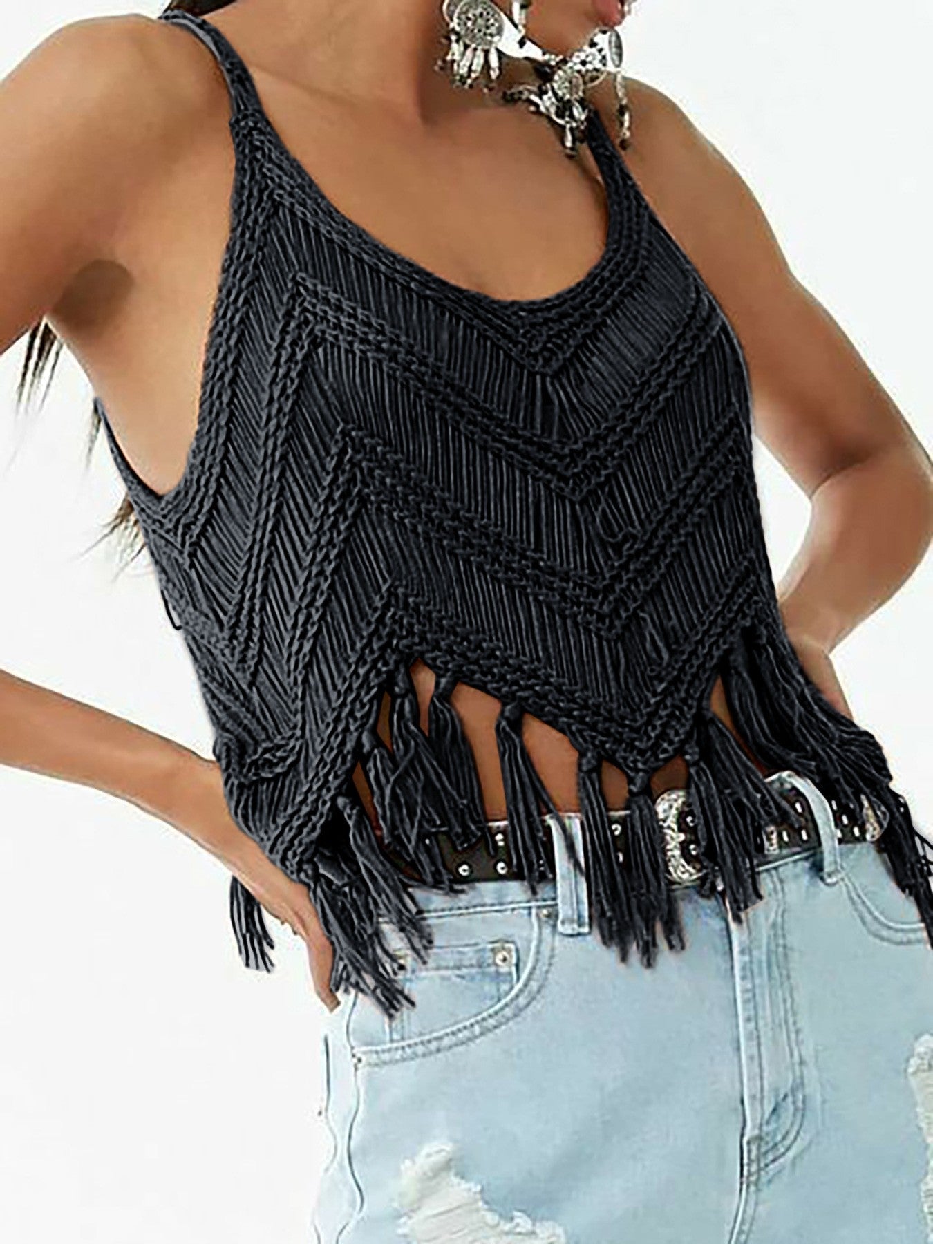 Lyra Knit Tassel Pullover