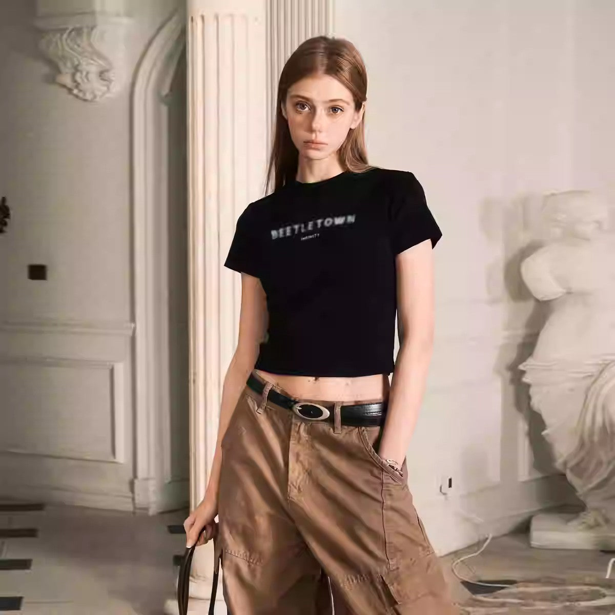 Lyra Slim V-Neck Tee