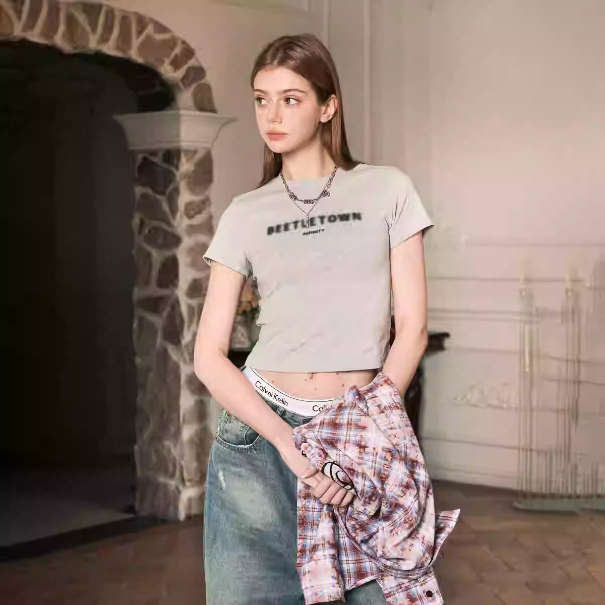 Lyra Slim V-Neck Tee