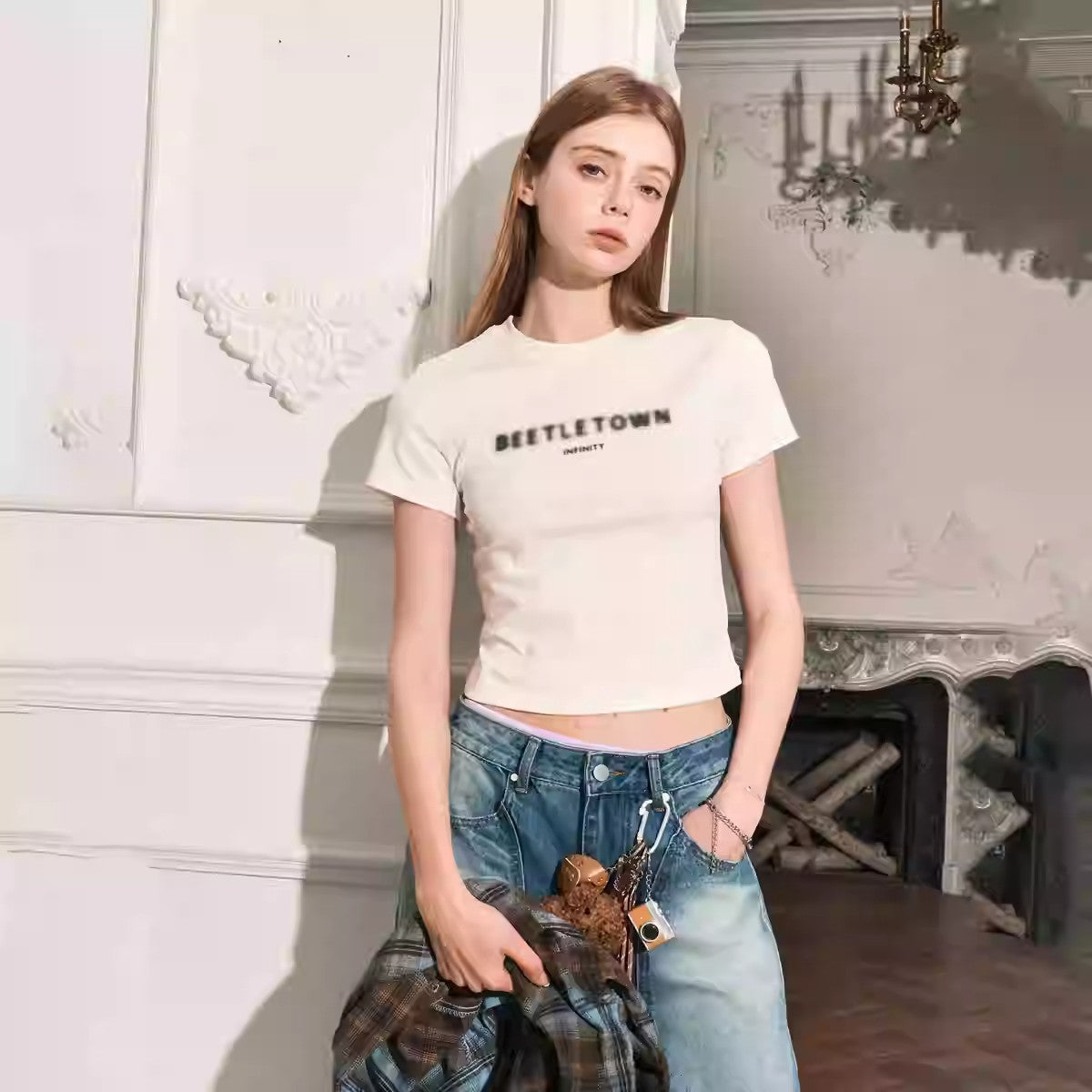 Lyra Slim V-Neck Tee