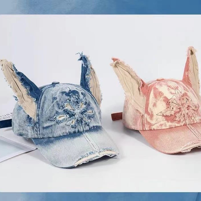 Nova Distressed Denim Baseball Cap