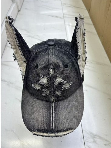 Nova Distressed Denim Baseball Cap