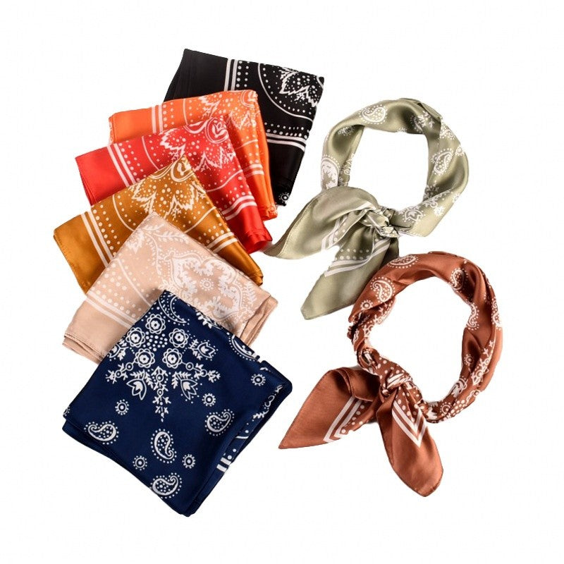 Selene Paisley Satin Scarf