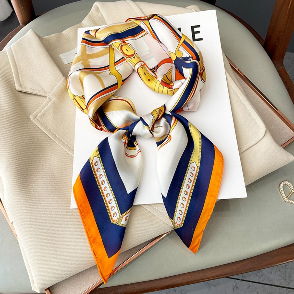 Selene Silk Satin Scarf