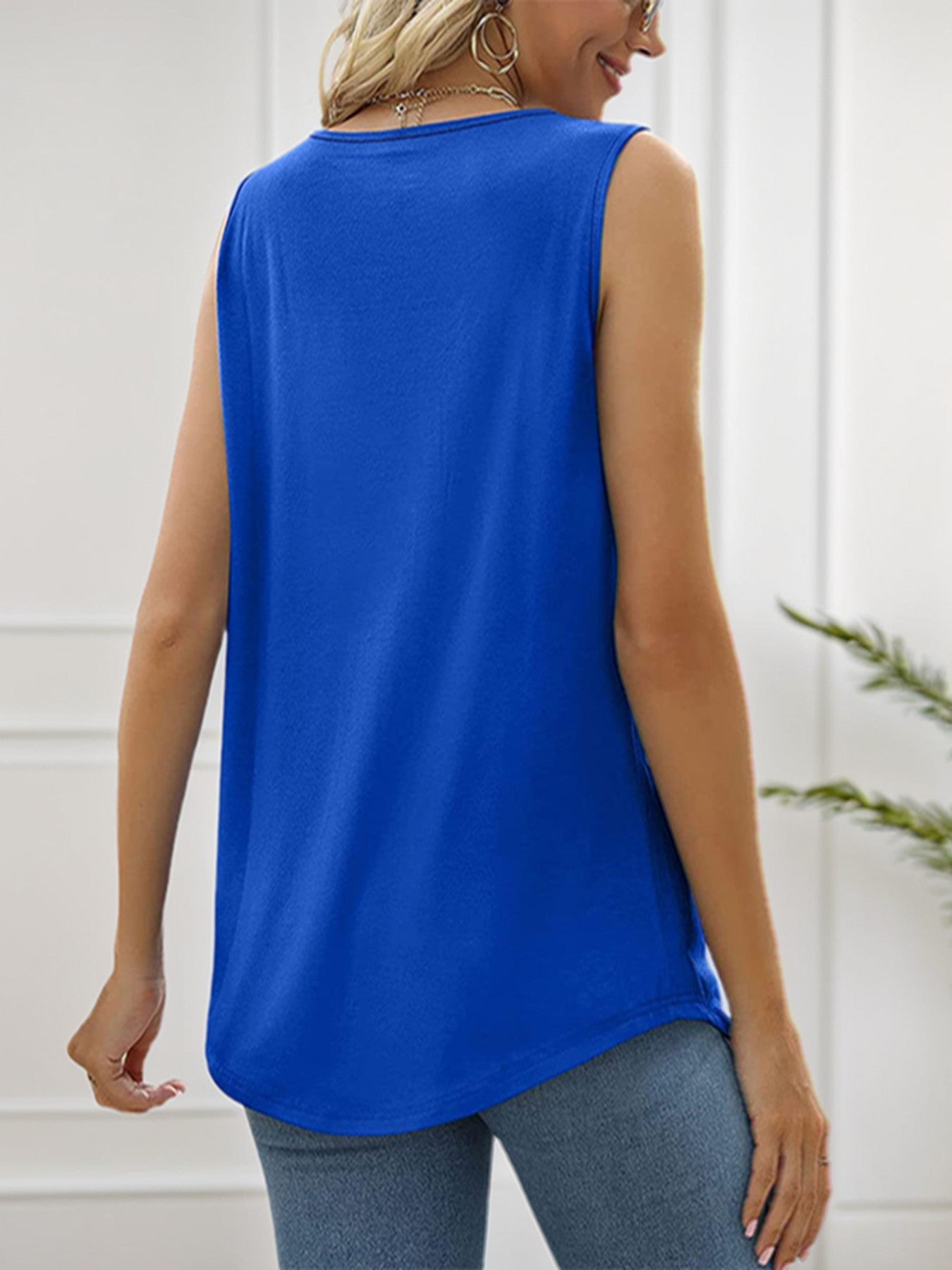 Veyra Pleated Square-Neck Vest Set